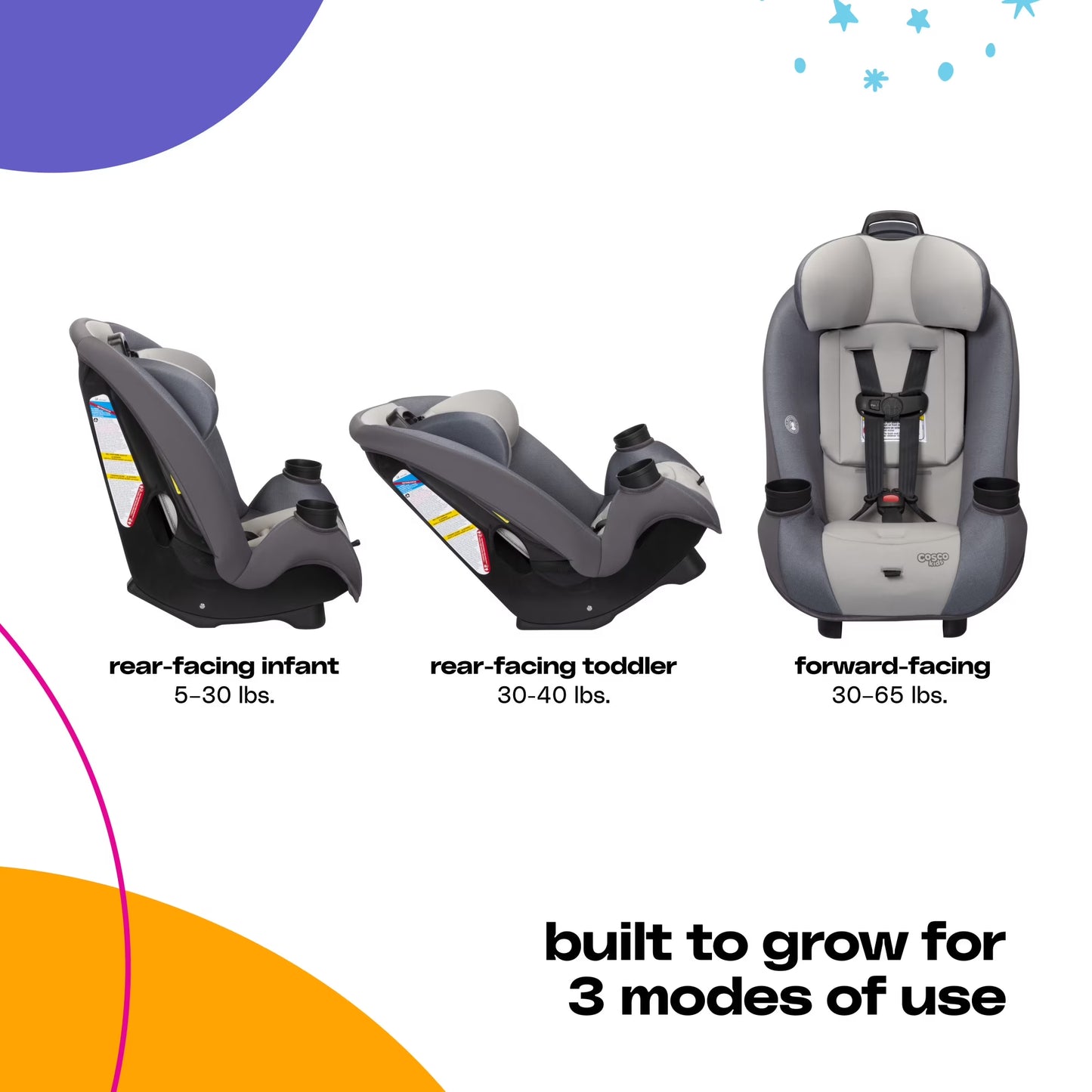 Entrada Infant & Toddler Convertible Car Seat, Baby Car Seat, Berry Wine