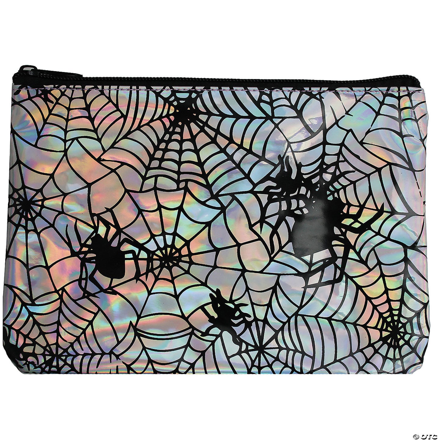 Iridescent spider makeup bag