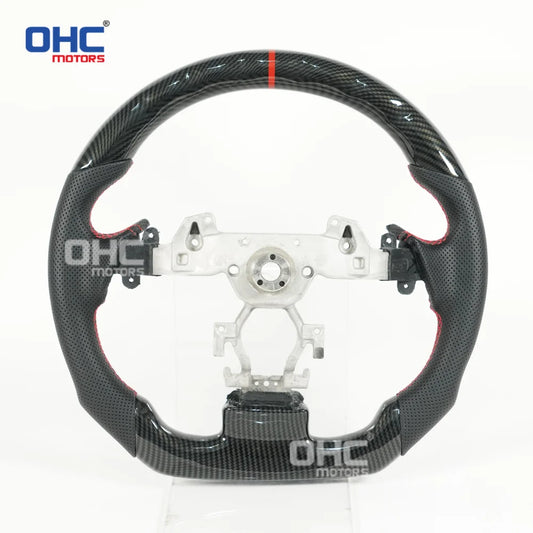 USA Warehouse Hydro-Dip Carbon Fiber Steering Wheel for Infiniti G37 G25 Sedan / 2008-2013 (Also Fits for G35 2007-2008)