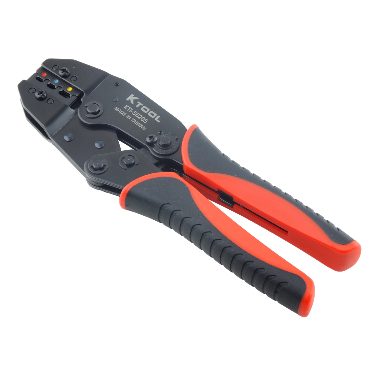 K Tool International Terminal Crimper 8.7 in. Ratcheting with Carbon Steel Head