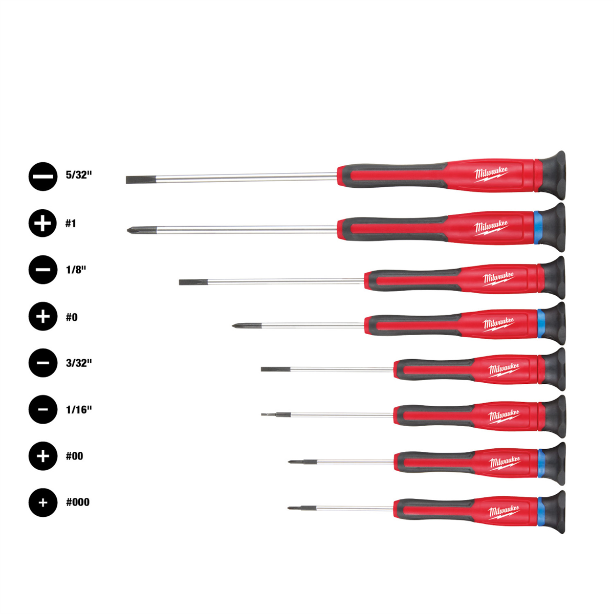 Milwaukee Tool 8 PC Precision Screwdriver Set