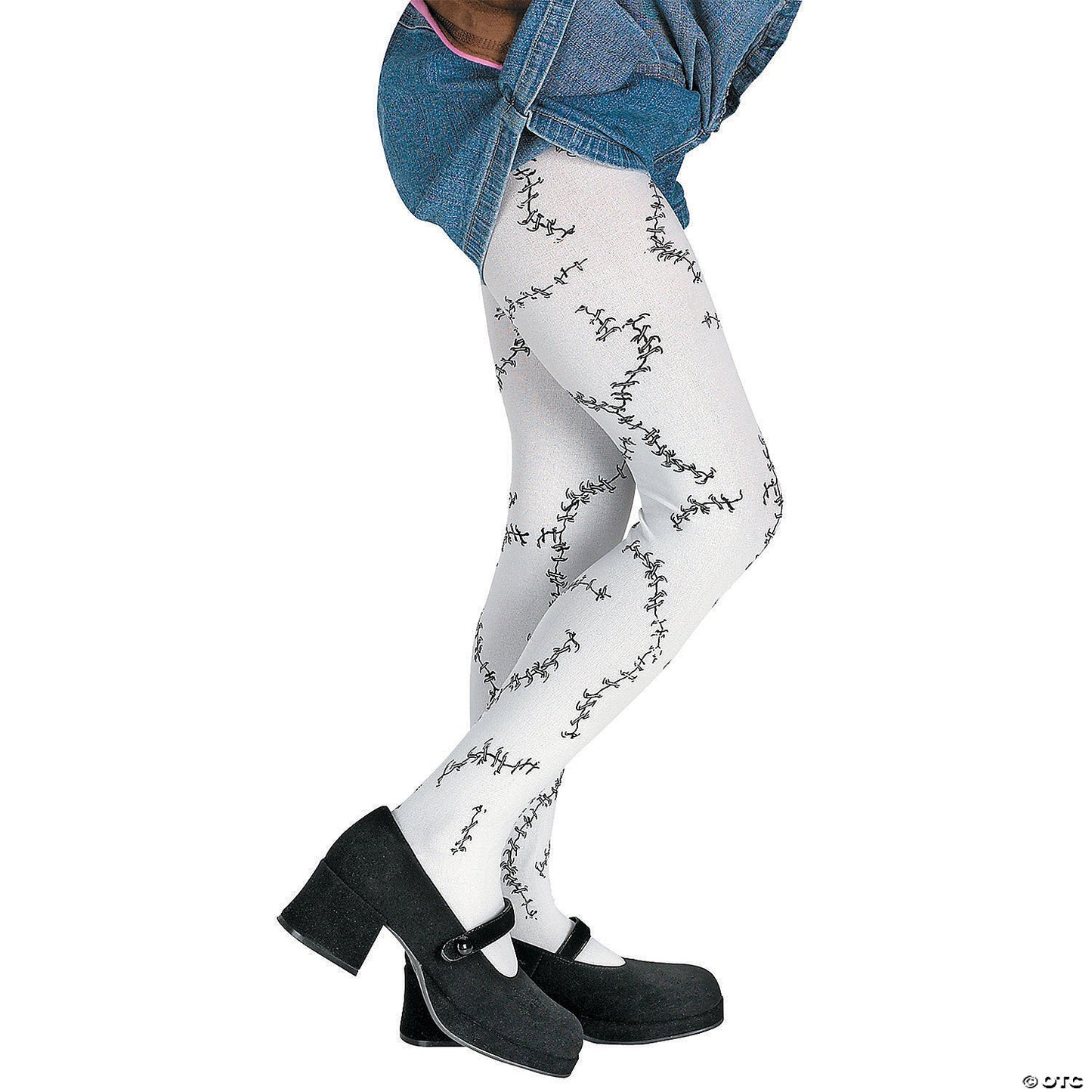 Pantyhose stitch white chld