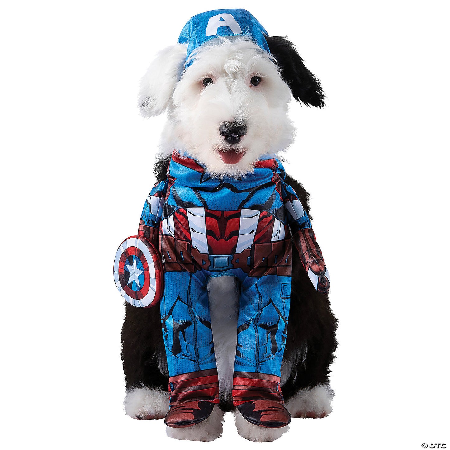 Captain America Pet Costume 40 to 70 lbs Back Length 18inch to 21inch Chest 18inch to 25inch