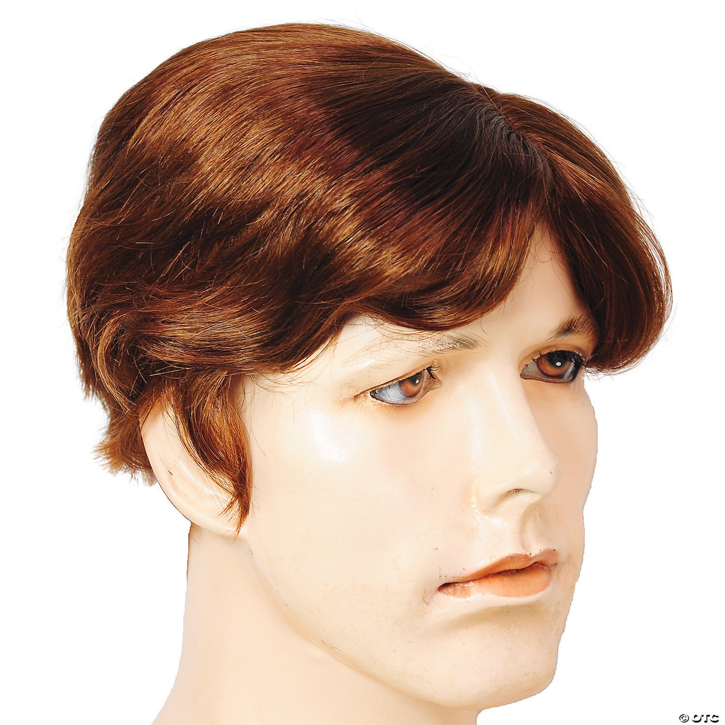 Mens wig with side part