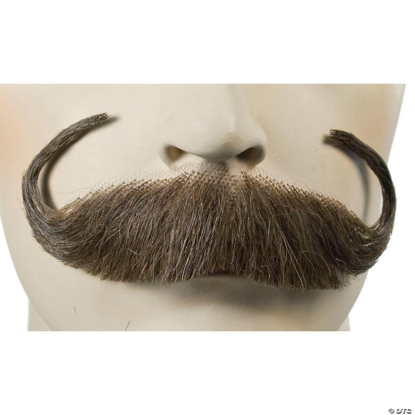 Handlebar mustache - human hair