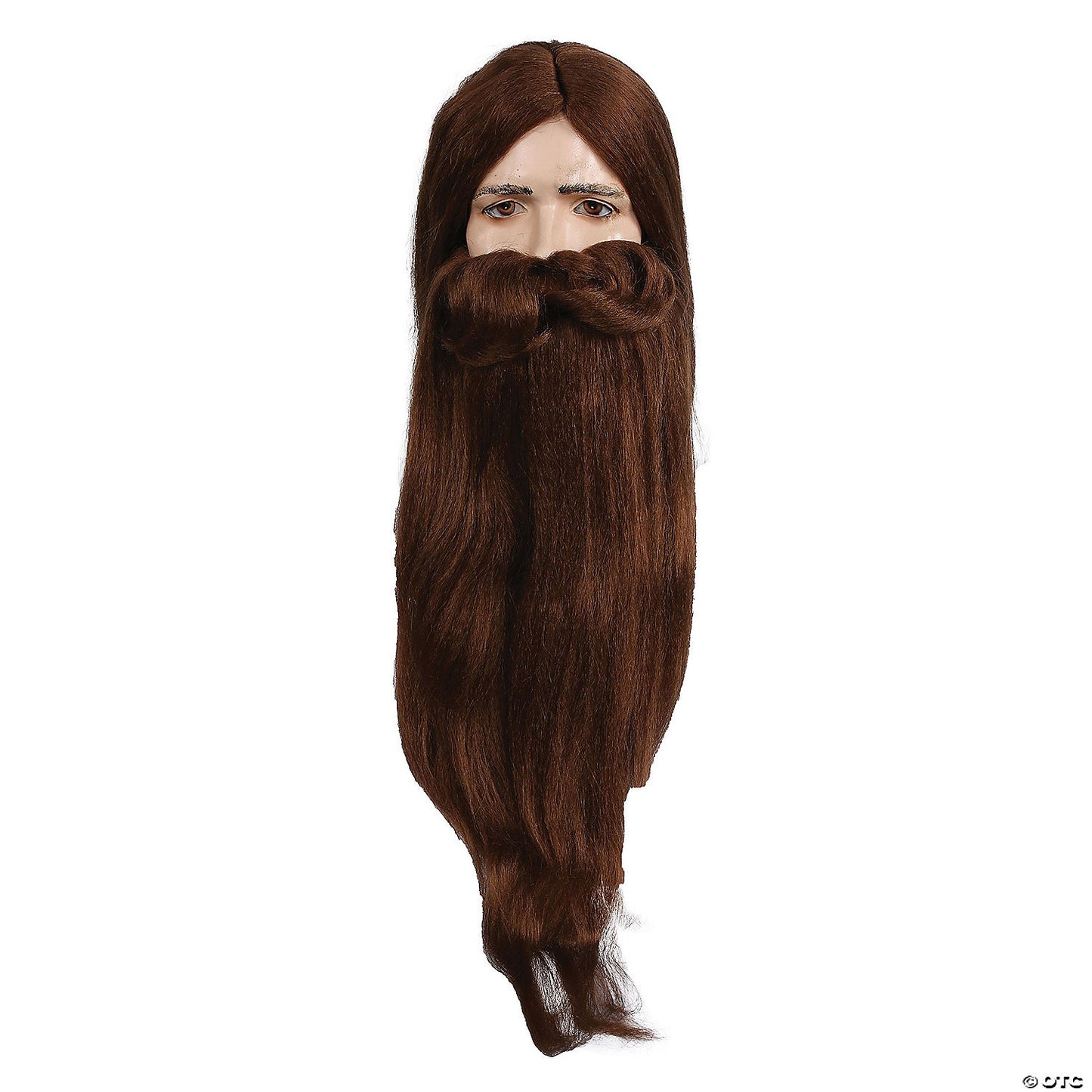 Wizard beard and wig set-md brwn