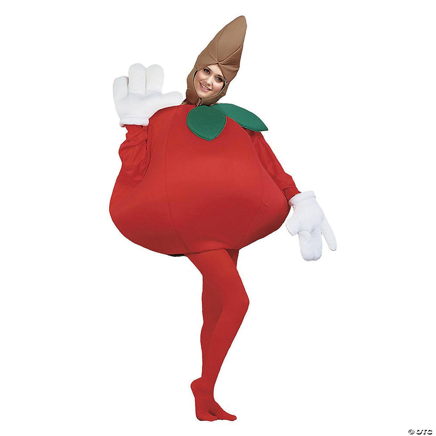 Apple adult costume