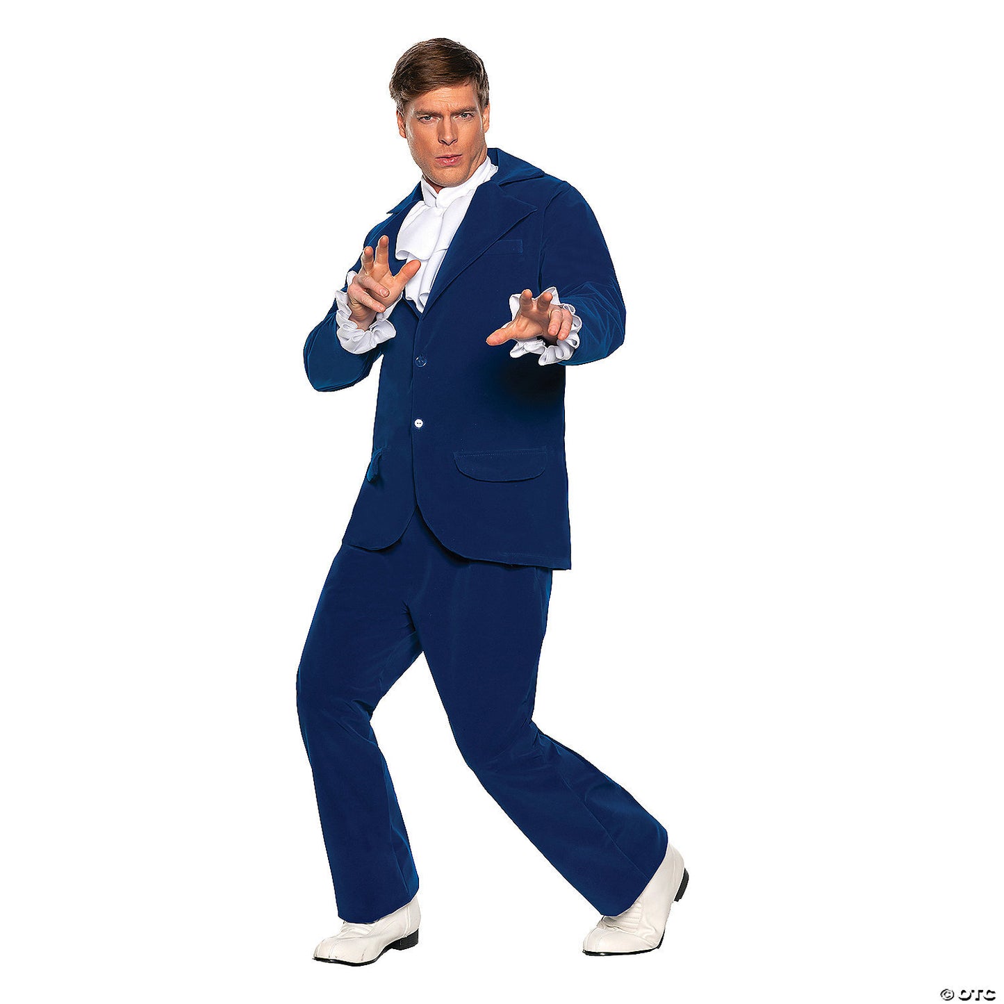 Adlt groovy sixties blue os