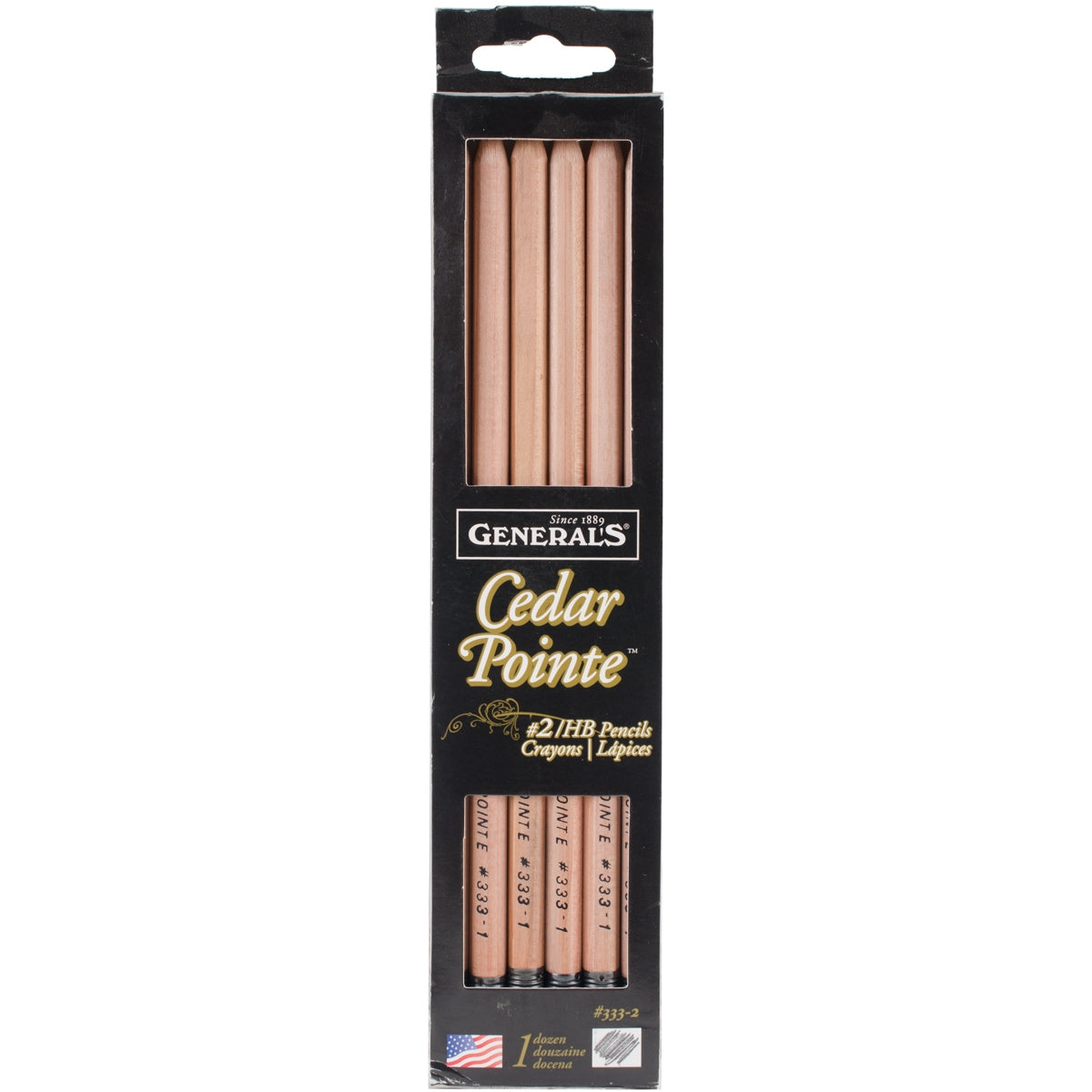 General's Cedar Pointe Extra Soft #1 Pencils 12/Pkg- (Pack of 2)