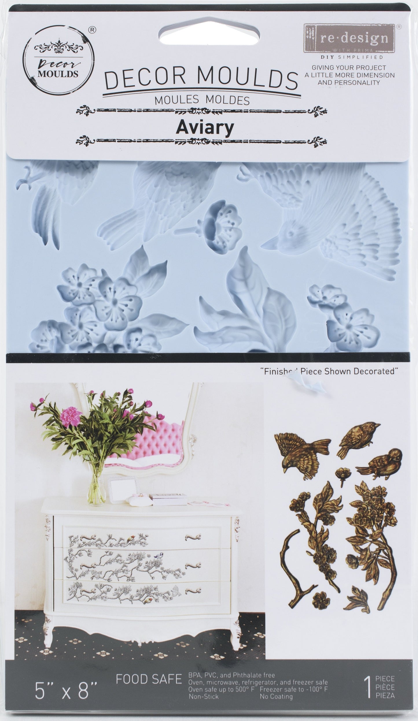 Prima Marketing Re-Design Mould 5X8X8mm-Aviary (Pack of 1)