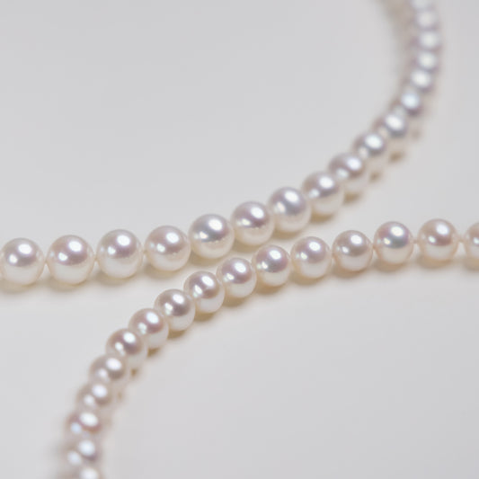 8-9 nearly round bright pearl necklace natural freshwater pearl necklace women send mother holiday gift box
