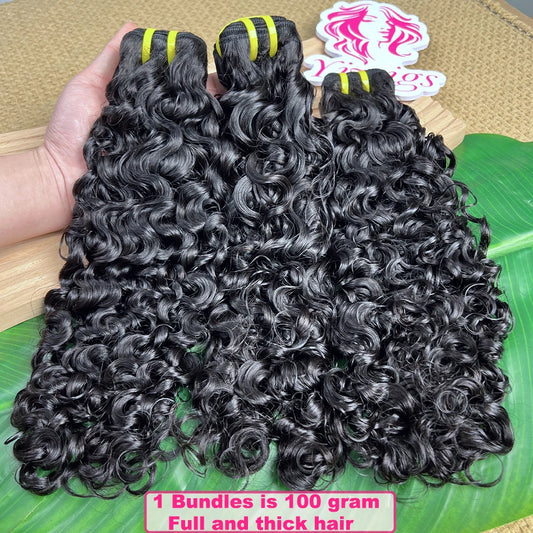 Yiwigs Burmese Curly Hair Bundles 100% Human Hair Bouncy Curly Unprocessed Raw Virgin Hair Weave Extensions For Black Women