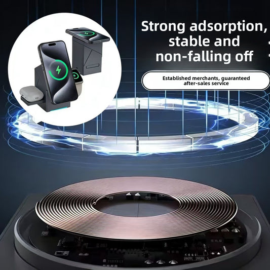 360� Rotating Magnetic Wireless Charger 15W Fast Charging