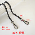 Metal Bag Chain With Woven Shoulder Strap For DIY