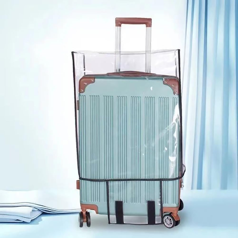 30 Inches Luggage Sleeve Protector Travel Suitcase Protectors Waterproof Luggage Cover Large Clear Suitcase Cover for Wheeled Suitcase