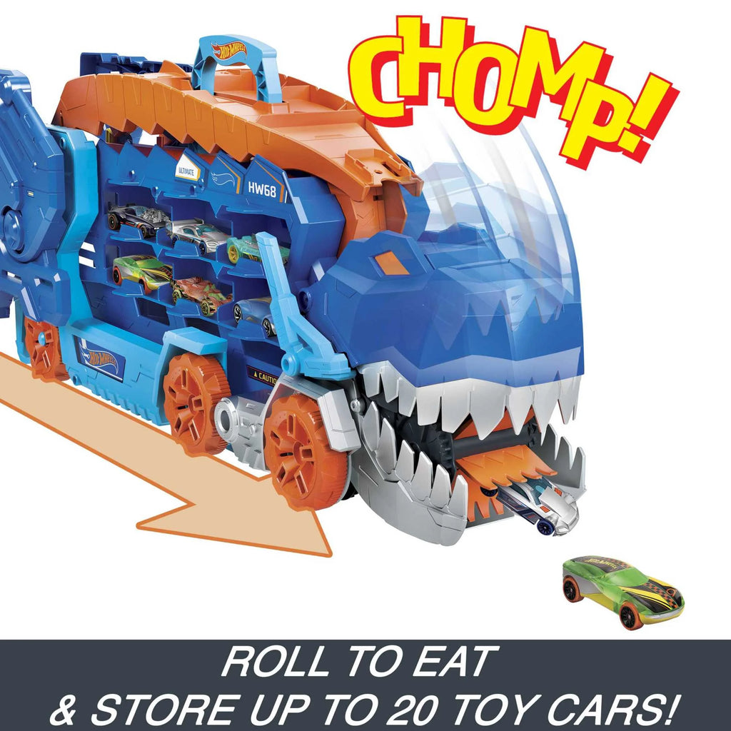 City Ultimate T-Rex Transporter, Hauler Transforms into a Dino, Featured in “Let’S Race”