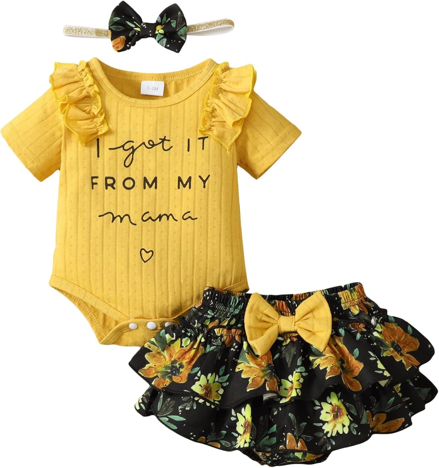 Mioglrie Newborn Baby Girl Clothes Infant Summer Outfits 0 3 6 12 18 Months
