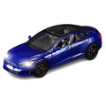 1/24 Model S Toy Cars Alloy Diecast Model Car Pull Back Model S Model Car with Light Diecast Model S Car Model Toy Suitable for Kids Adults Birthday Gift (Blue)