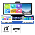 10.26" H9 Pro 4K Dash Cam ADAS Wireless Carplay Android Auto Car DVR Camera AUX 5G Wifi GPS Navigation Video Recorder