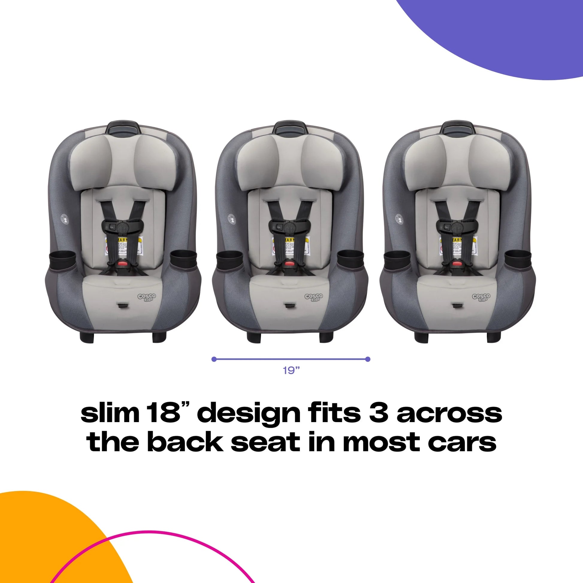 Entrada Infant & Toddler Convertible Car Seat, Baby Car Seat, Aegean Sea, Blue