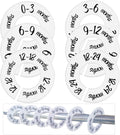 6-Piece Baby Closet Dividers, Unisex Baby Clothes Size Dividers,Nursery Closet Dividers for 0-24 Months Clothes Organizer and Most Rods