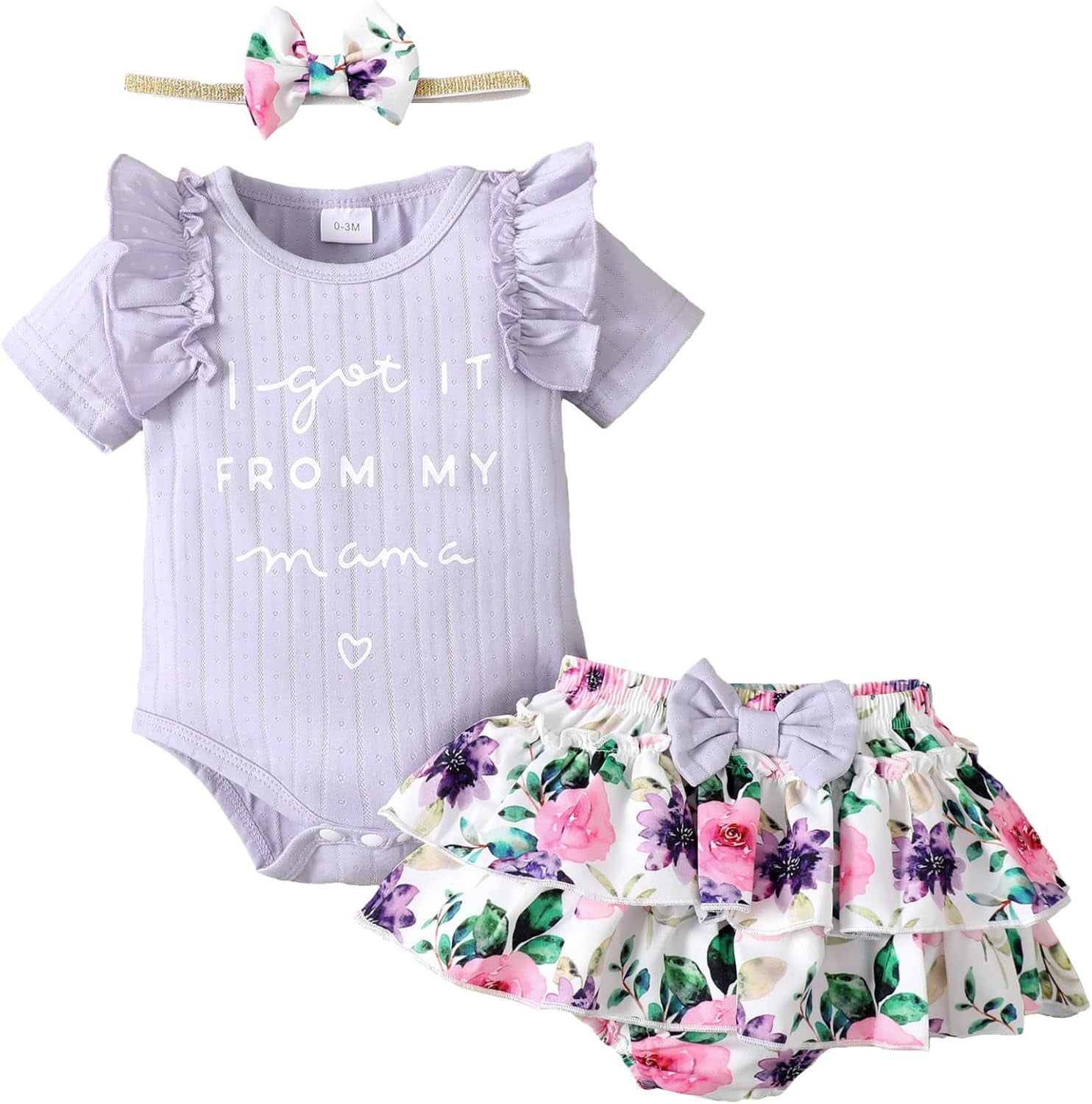 Mioglrie Newborn Baby Girl Clothes Infant Summer Outfits 0 3 6 12 18 Months