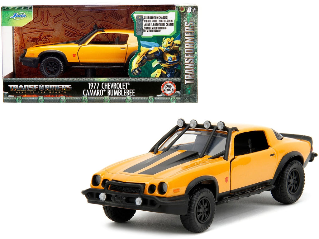 1977 Chevrolet Camaro Off-Road Version Yellow Metallic with Black Stripes "Trans