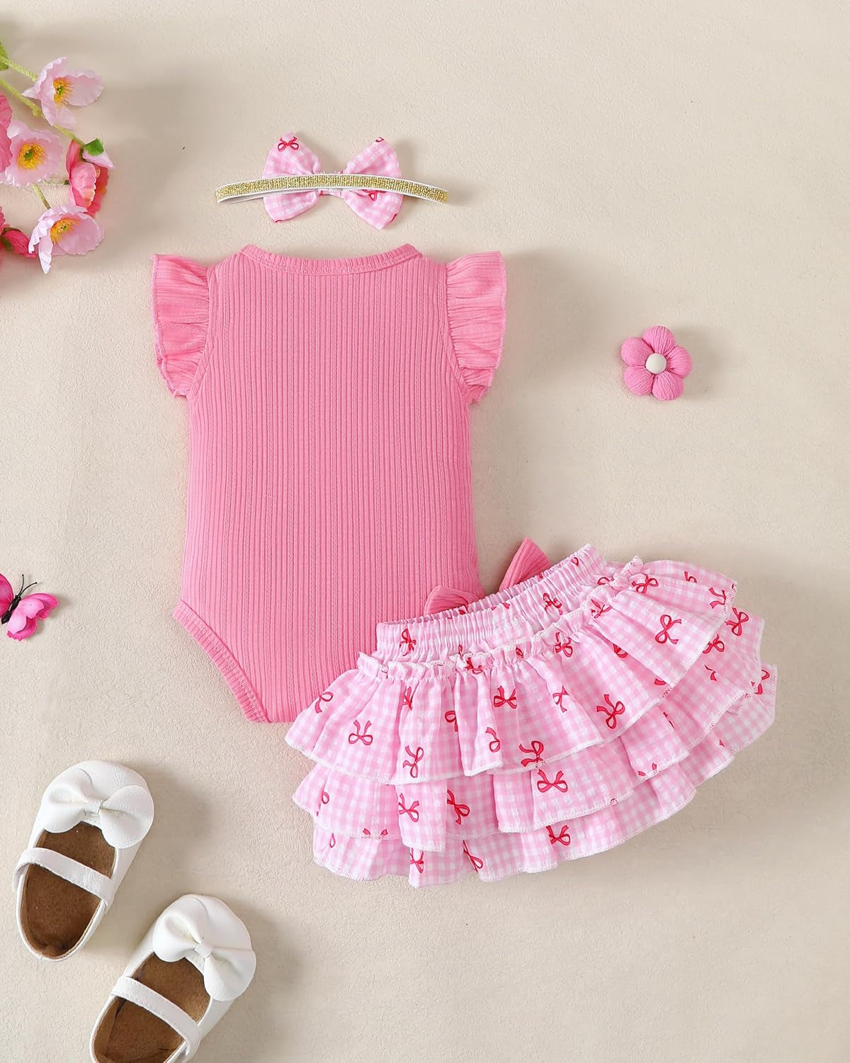Mioglrie Newborn Baby Girl Clothes Infant Summer Outfits 0 3 6 12 18 Months