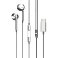 Silver Retro Wired Earphones with Digital Chip