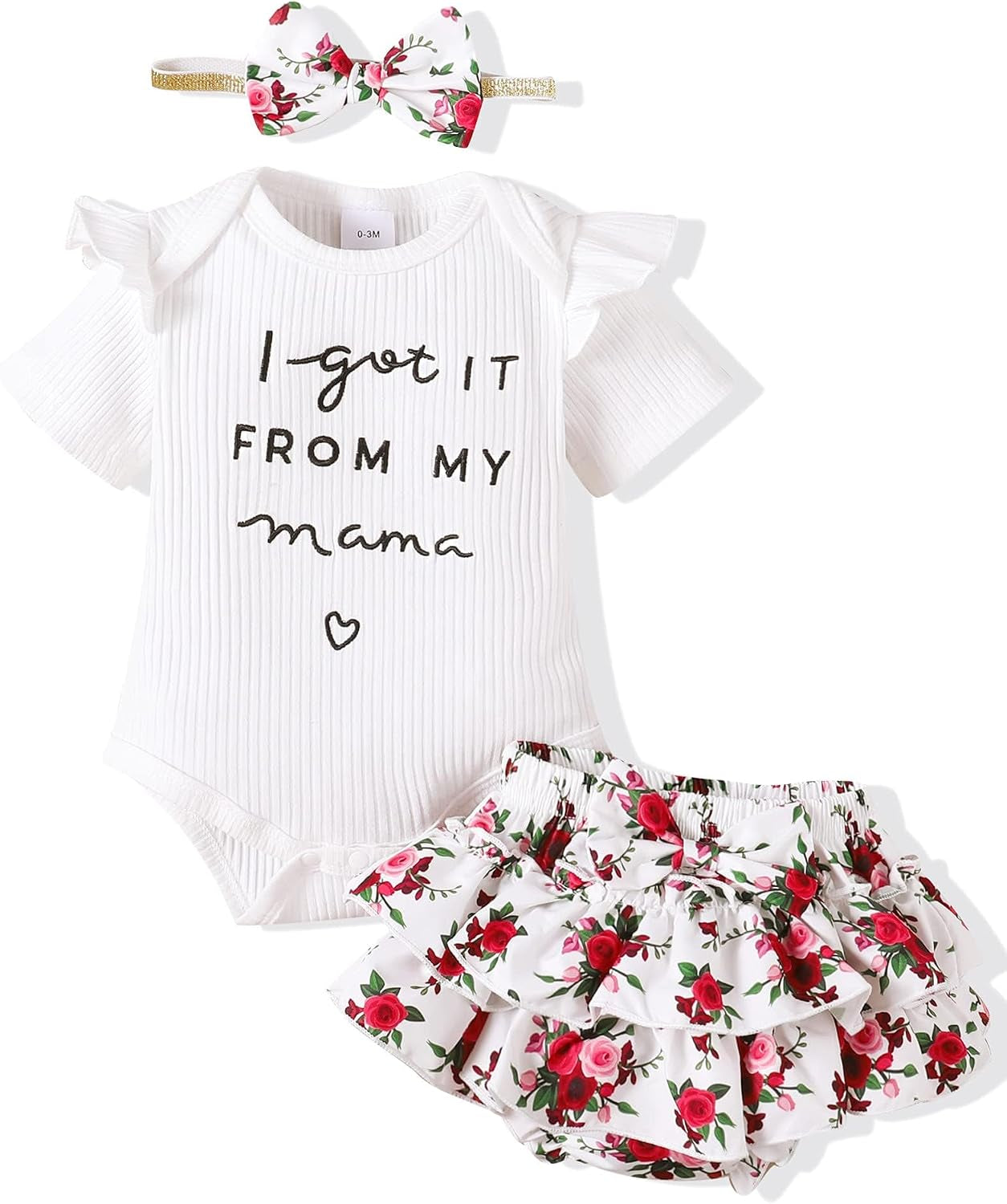 Mioglrie Newborn Baby Girl Clothes Infant Summer Outfits 0 3 6 12 18 Months