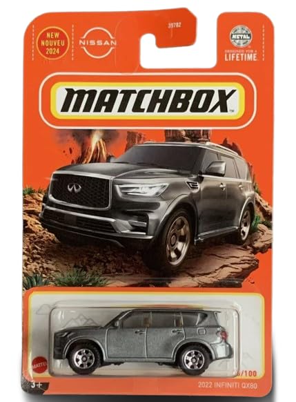 Matchbox 2022 Infiniti QX80 Diecast Car Model 1:64 Scale Gray