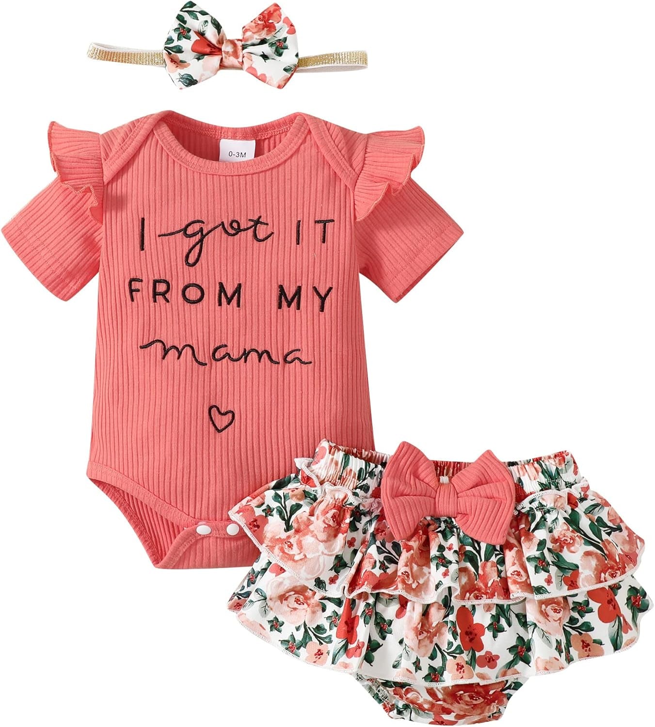 Newborn Infant Baby Girl Clothes Romper Shorts Set Floral Summer Outfits Cute Baby Clothes Girl