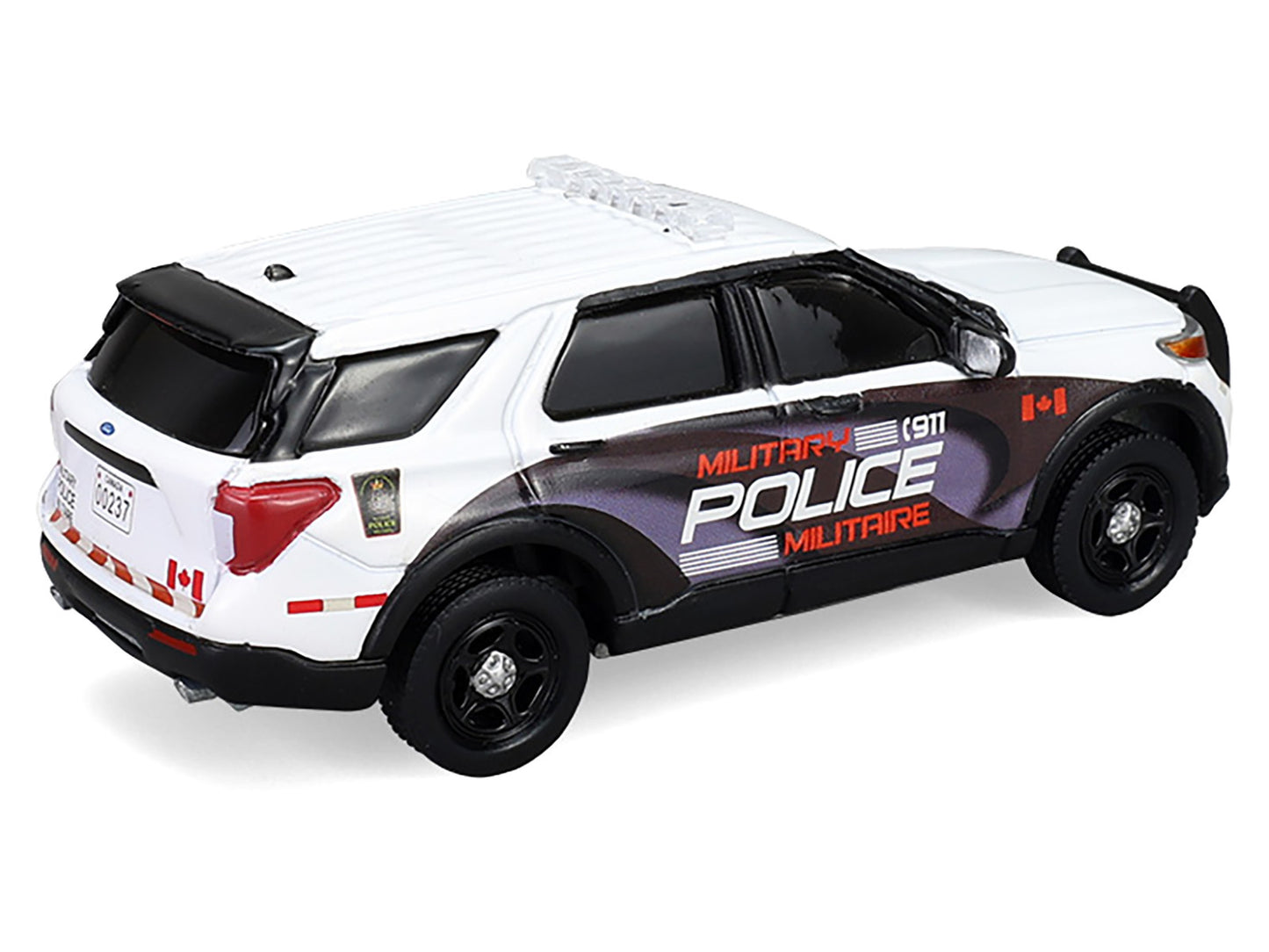 2024 Ford Police Interceptor Utility "Canada Military Police" White with Graphics "Hot Pursuit - Canada Special Edition" Series 1/64 Diecast Model Car by Greenlight