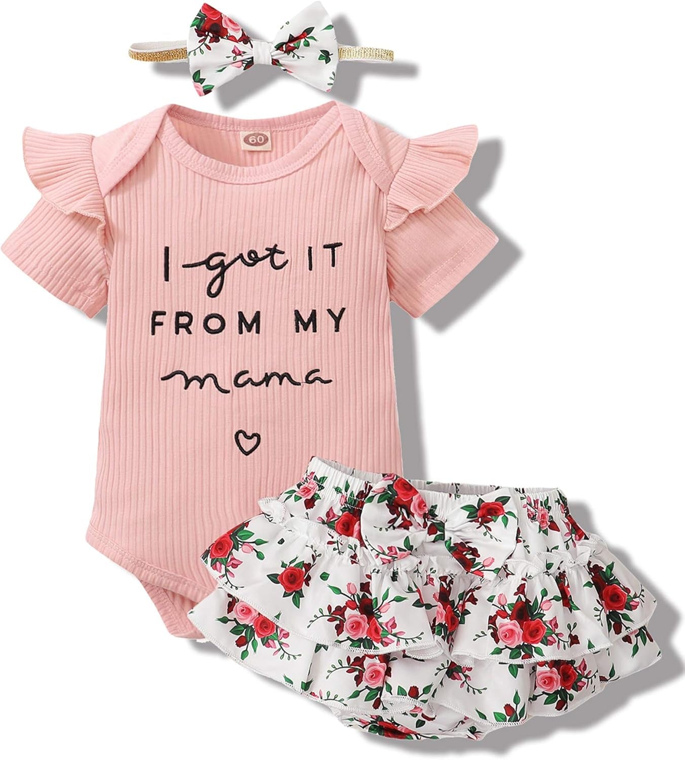 Mioglrie Newborn Baby Girl Clothes Infant Summer Outfits 0 3 6 12 18 Months