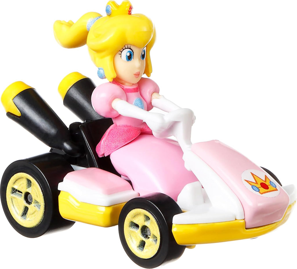Hot Wheels Mario Kart Collection of 1:64 Scale Die-Cast Replica Vehicles, Toy Collectibles