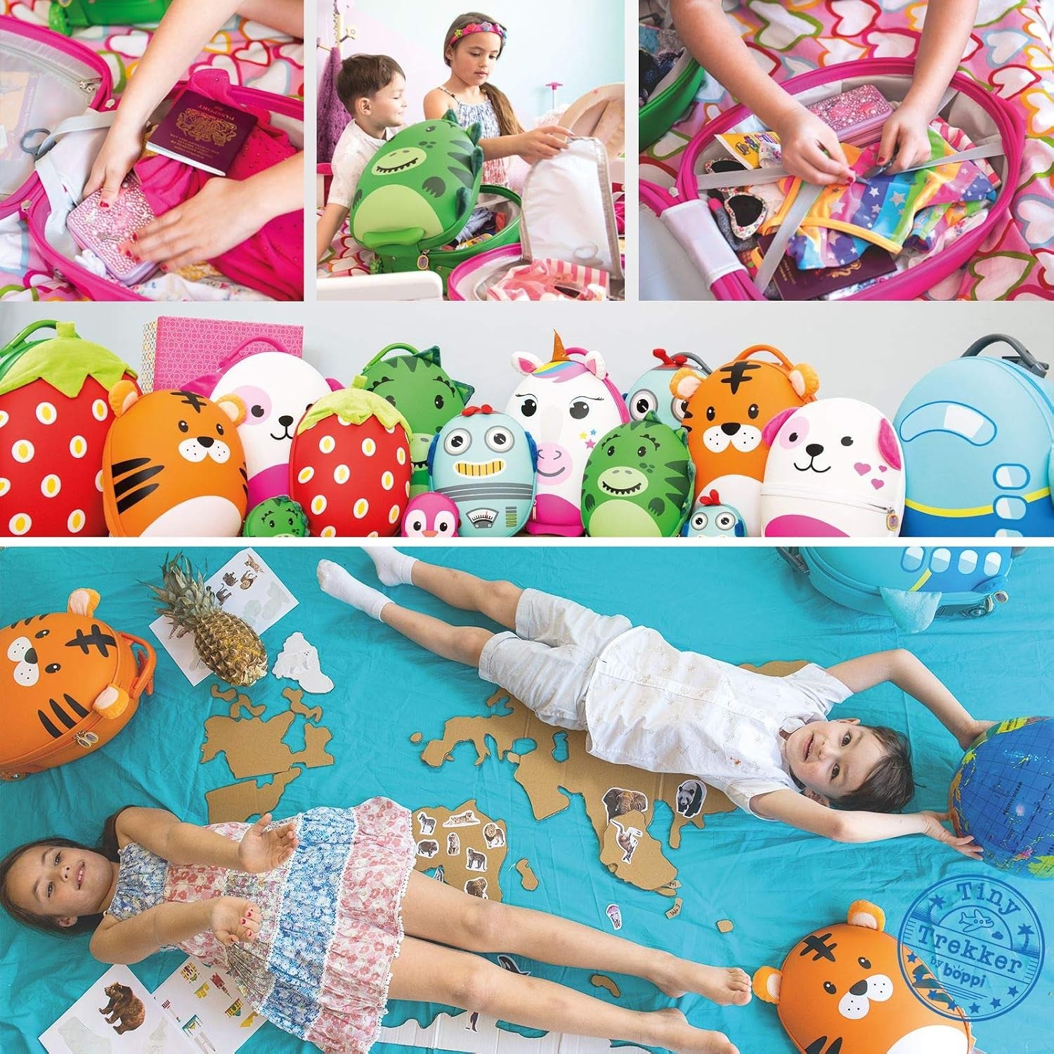 - Children'S Suitcase - Tiny Trekker Children'S Trolley Suitcase - Boys & Girls Suitcase - Suitable as Cabin Luggage - 17 L