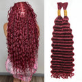 Bulk Human Braiding Hair Virgin Human Hair Curly Braiding Hair For Bohemian Knotless Boho Braids No Weft 100 Percent Human Hair Bundles For Braiding(20inchBUG)…