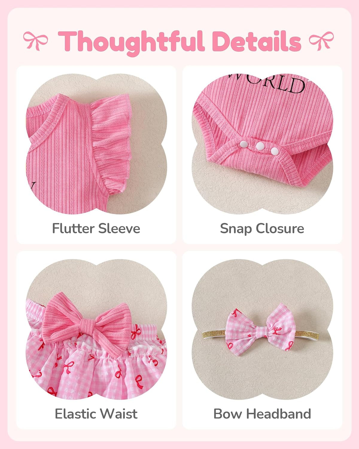 Mioglrie Newborn Baby Girl Clothes Infant Summer Outfits 0 3 6 12 18 Months