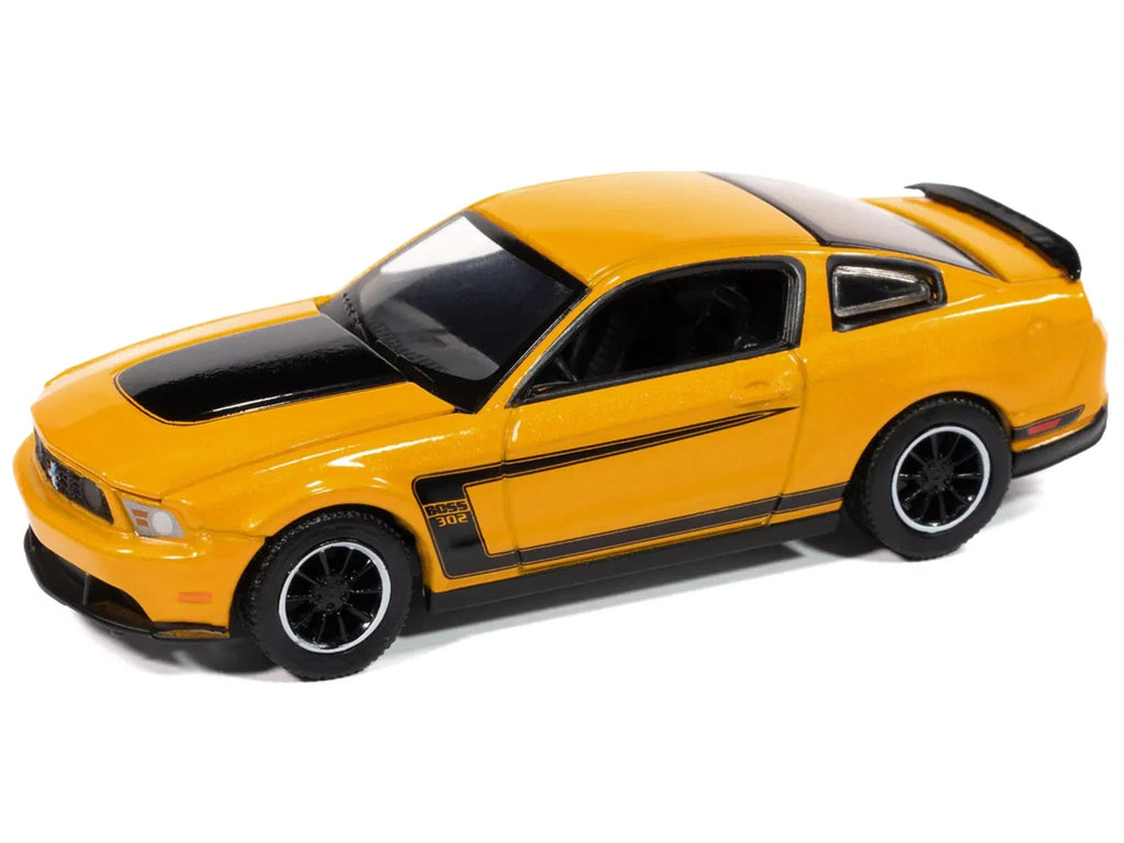 2012 Ford Mustang Boss 302 Yellow Blaze with Black Accents "Modern Muscle" Serie