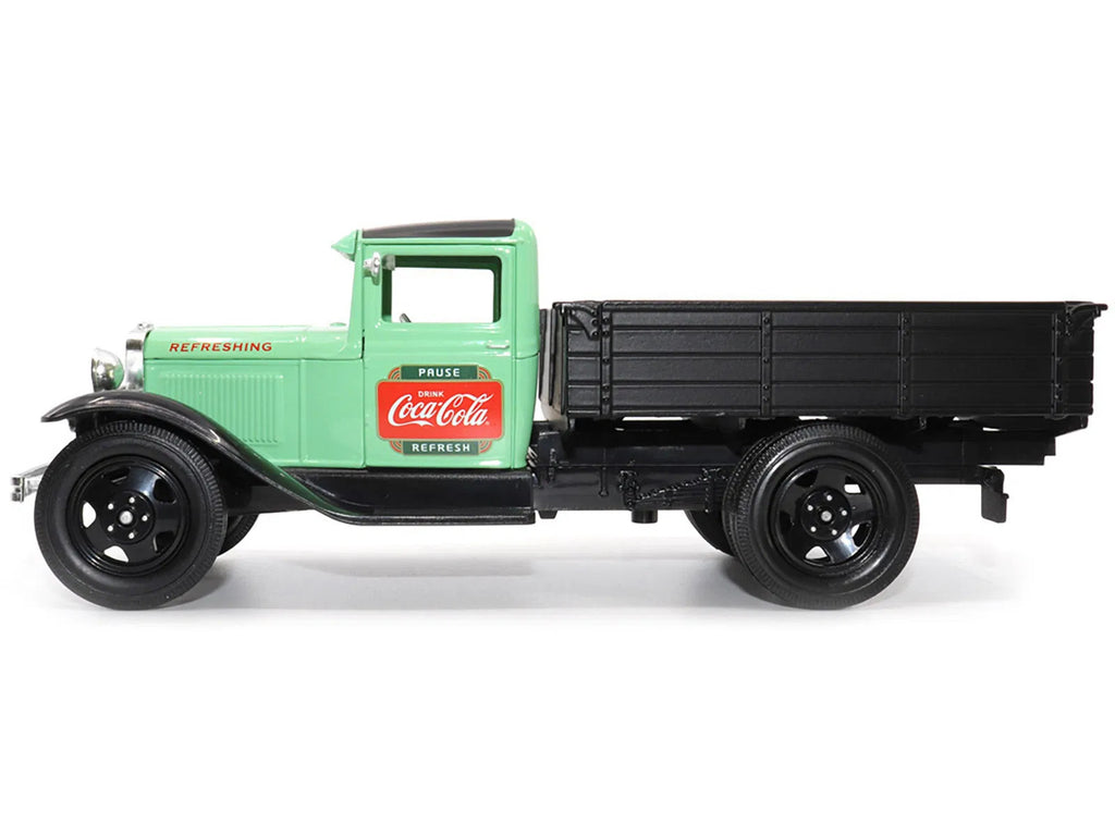 1931 Ford Model AA Pickup Truck Light Green and Black "Pause. Refresh. Drink Coc