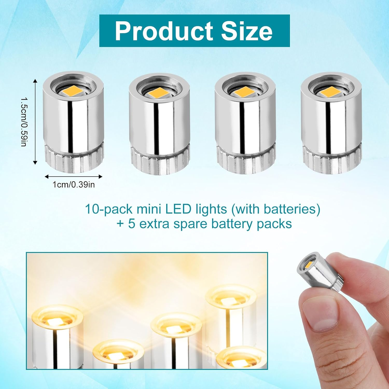 10Pcs Miniature Led Lights, Tiny Small Led Lights Battery Powered Balloon Mini S