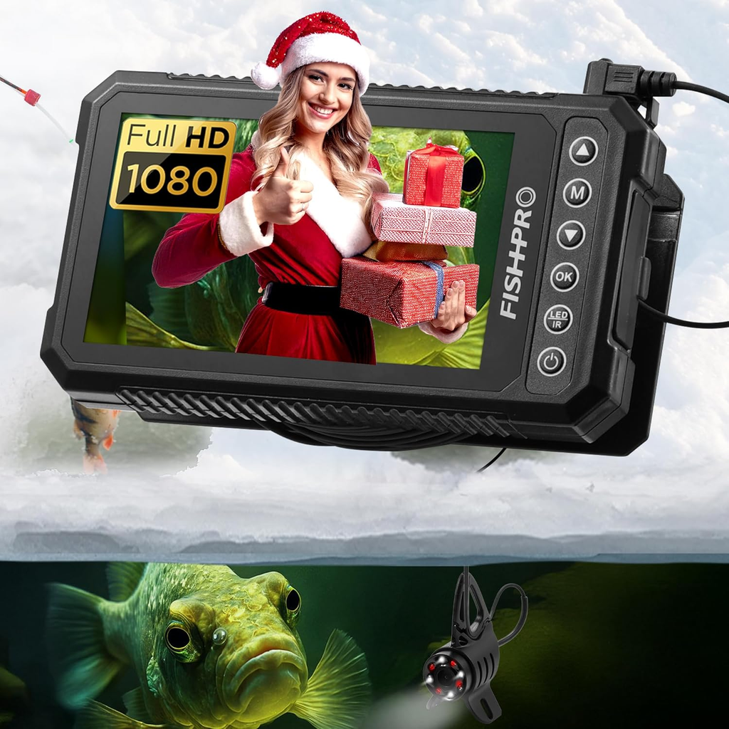 [® 2026 Upgrade] 4.5'' True HD 1080P Underwater Fishing Camera (Plug & Play) - I