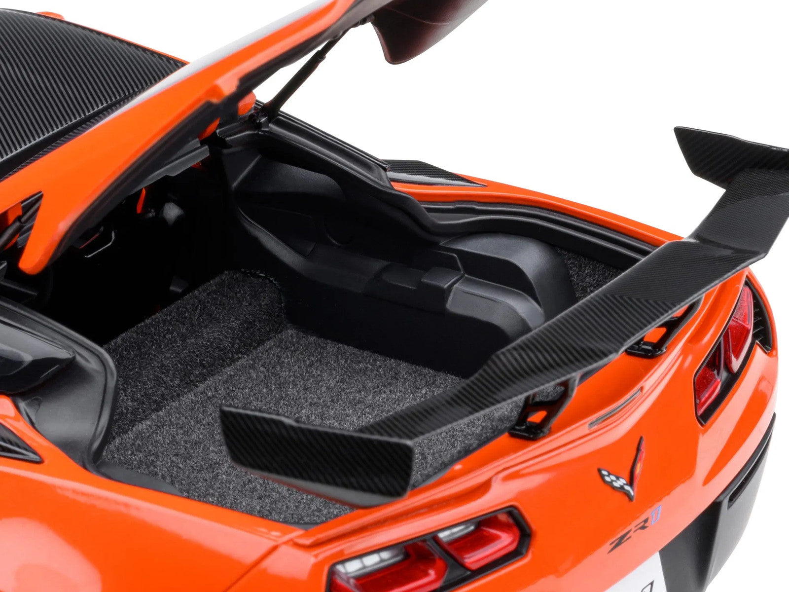 2019 Chevrolet Corvette C7 ZR1 Sebring Orange Tintcoat with Carbon Top 1/18 Mode