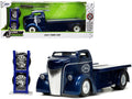1947 Ford COE Flatbed Truck Dark Blue Metallic with White Top "The Famous Motor