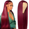 99J Burgundy Wig Human Hair 13X6 Straight Lace Front Wigs Human Hair 20Inch | Wi