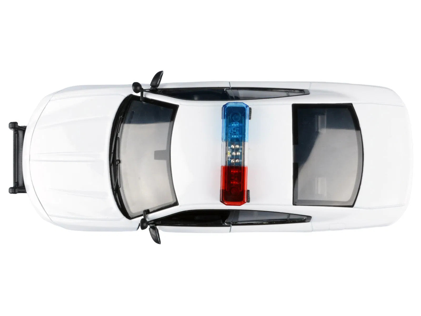 2023 Dodge Charger Pursuit Police Car Unmarked White with Flashing Light Bar Fro