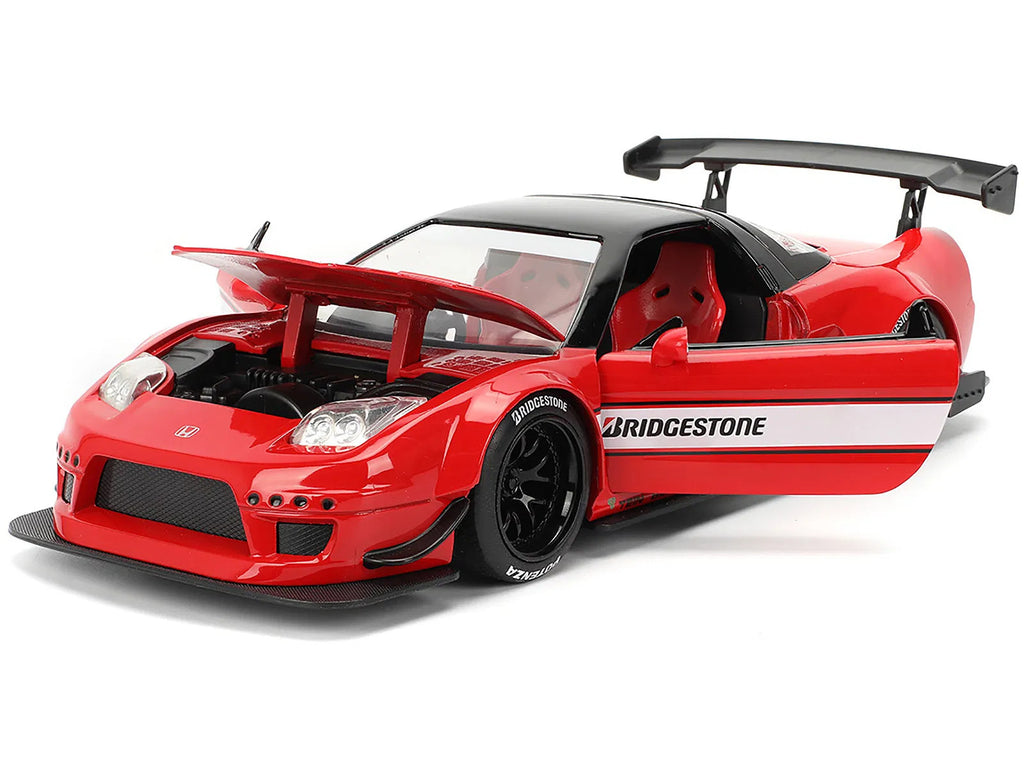 2002 Honda NSX-R RHD (Right Hand Drive) "Bridgestone" Red with Black Top and Whi