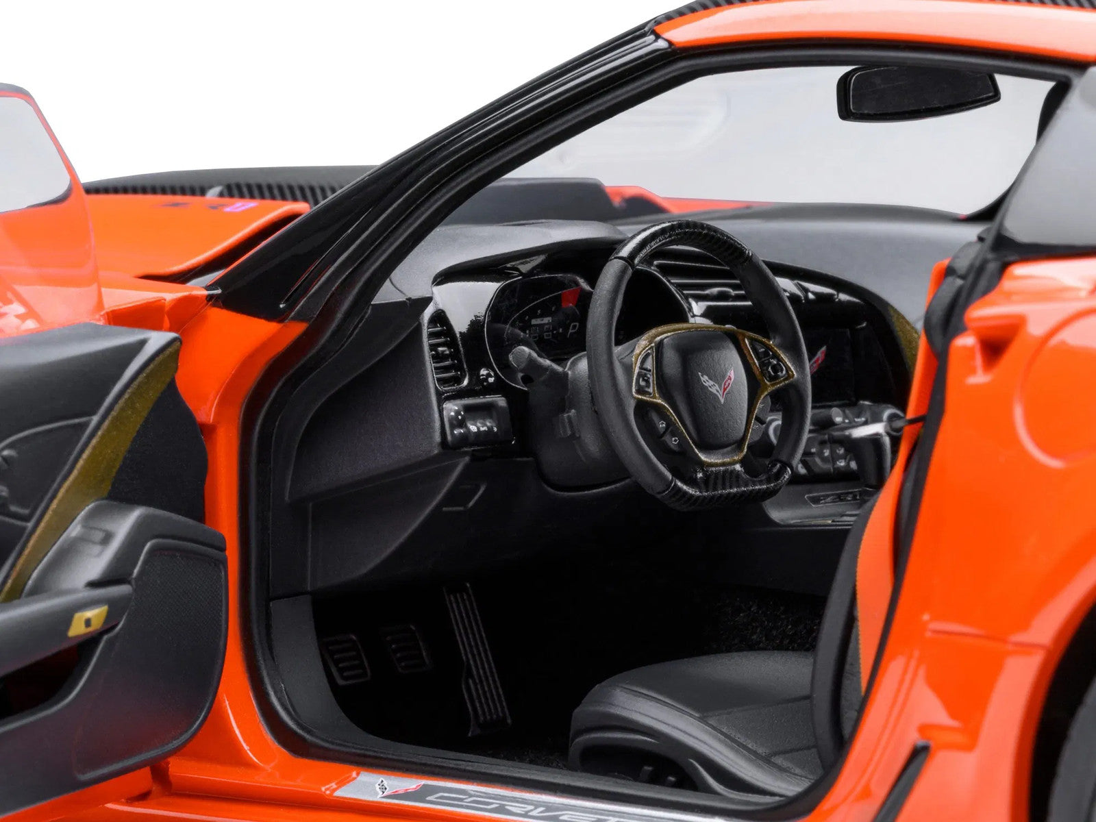 2019 Chevrolet Corvette C7 ZR1 Sebring Orange Tintcoat with Carbon Top 1/18 Mode
