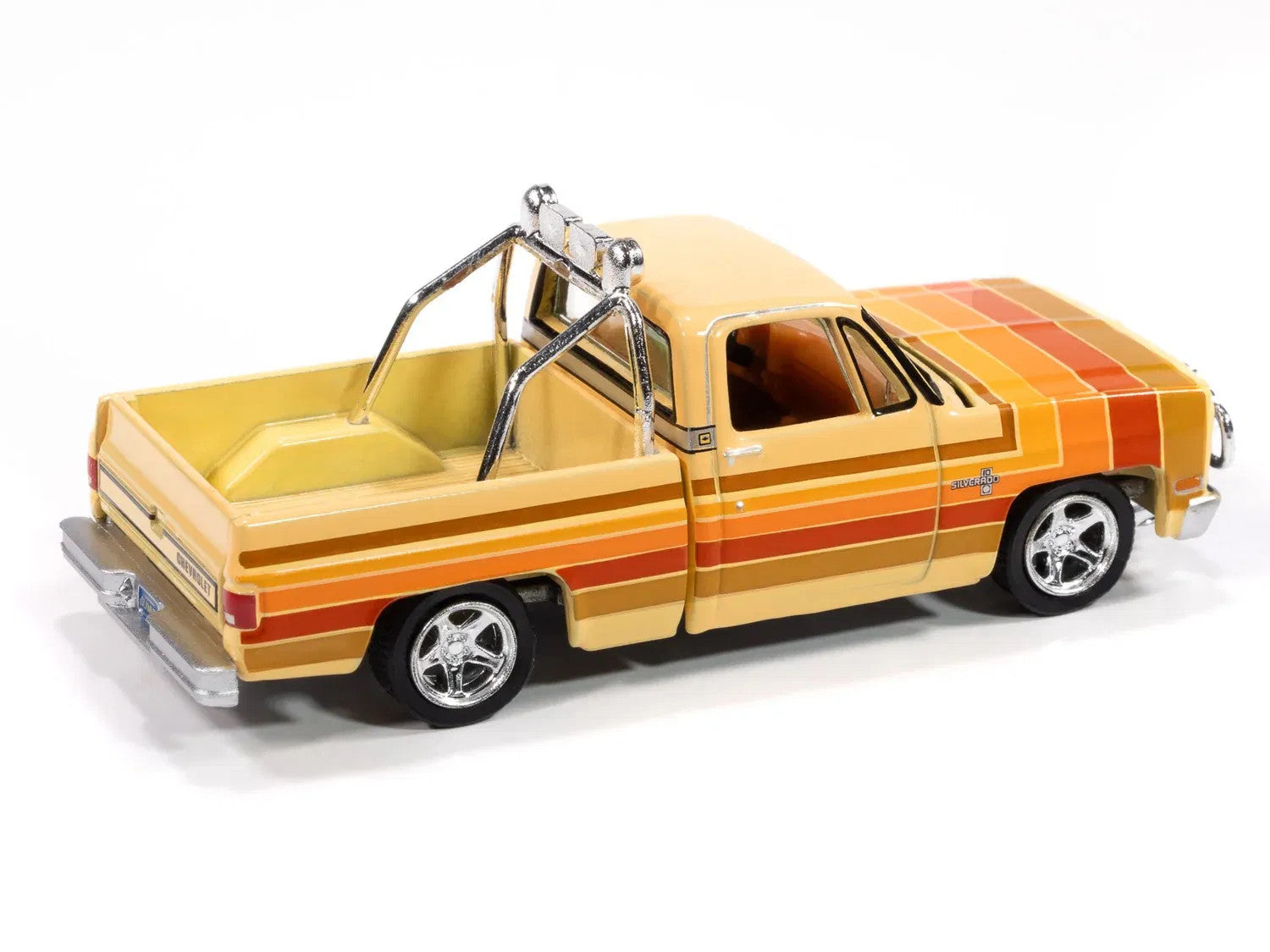 1981 Chevrolet Silverado Fleetside Pickup Truck Cream with Stripes "Hobby Exclus