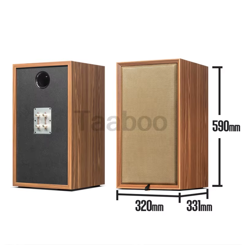 8 Inch Three-Way Labyrinth Speaker Empty Box Bookshelf Speaker Home Speaker DIY 